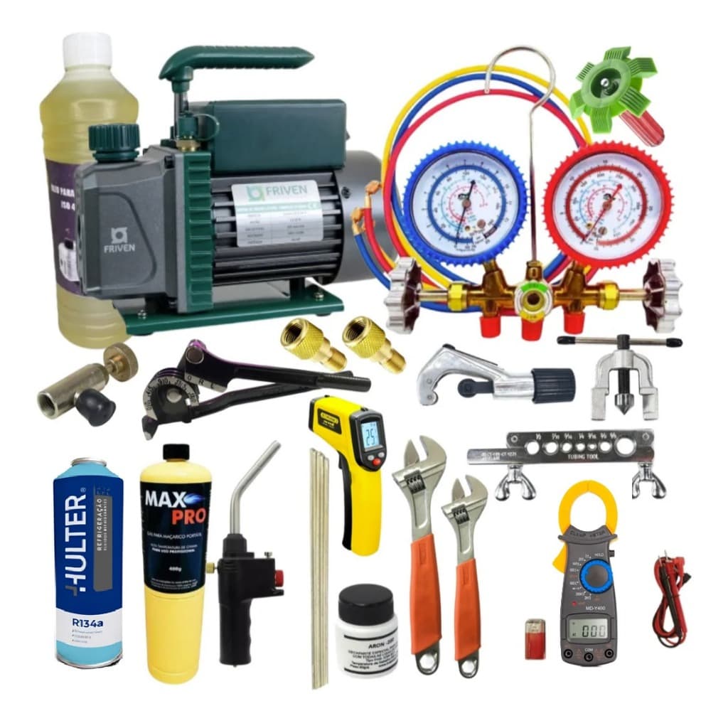 Kit Básico Refrigeração Ar Condicionado Bomba Automotivo