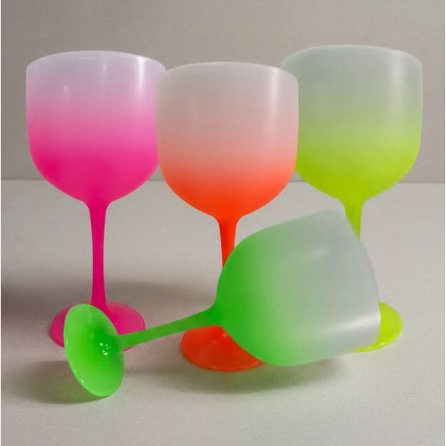 Kit 10 Taças Gin 450 ML Degradê Sem Personalização para Festa e Eventos