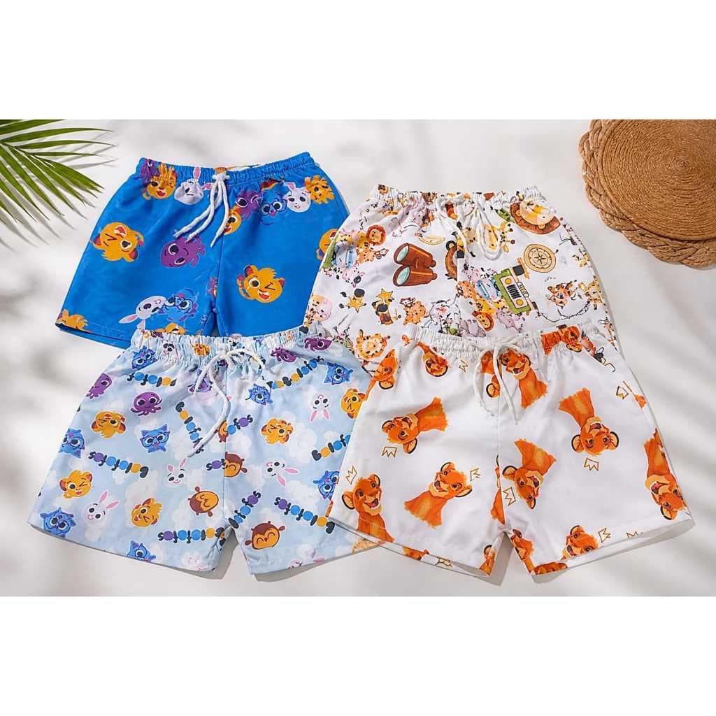kit com 6  short tematico infantil bermuda de taktel