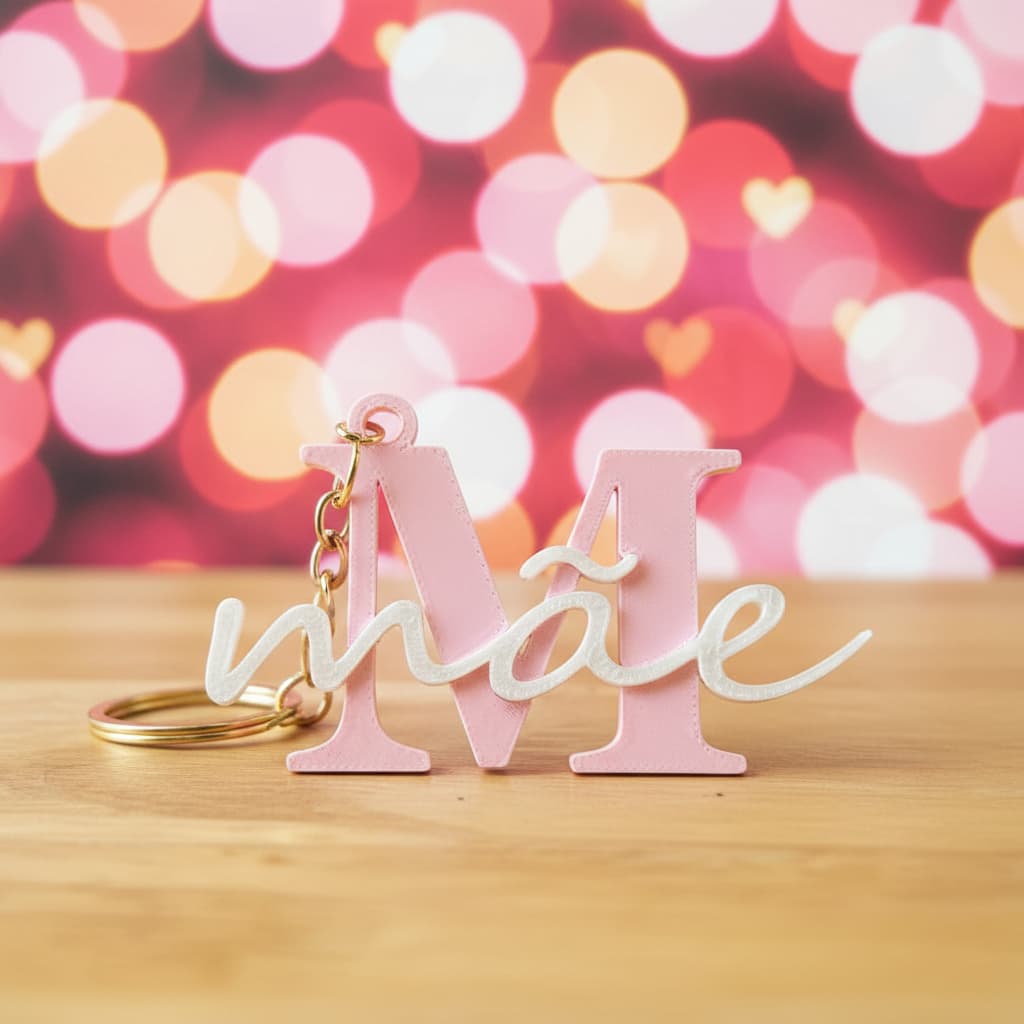 Chaveiro Mãe Personalizado Nome Dia das Mães Presente Lembrancinha Amor Bag Charm Chave Bolsa Acessórios Família