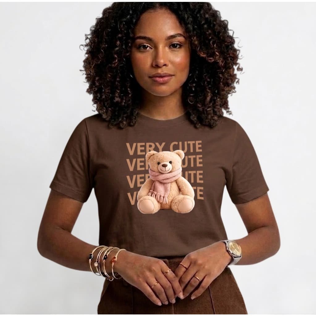 [Camiseta Premium Algodã Basica Masculina E Feminina(Unissex)100% Algodão FOFA ESTAMAPA URSO PELUCIA P AO GG E PLUS G1 A