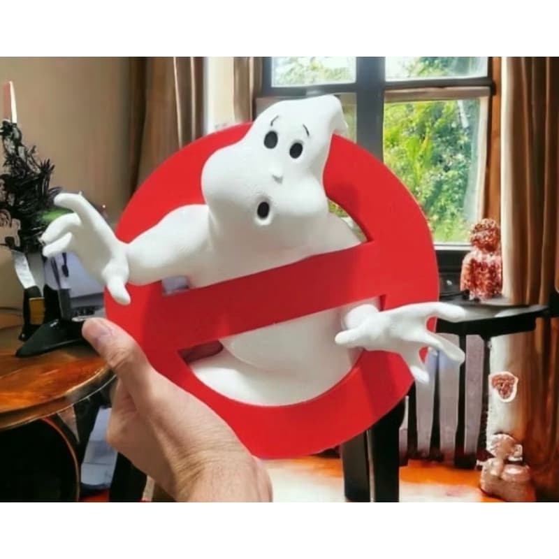 🧿 Fantasma Caça-Fantasmas 3D – Decoração Geek Exclusiva 👻