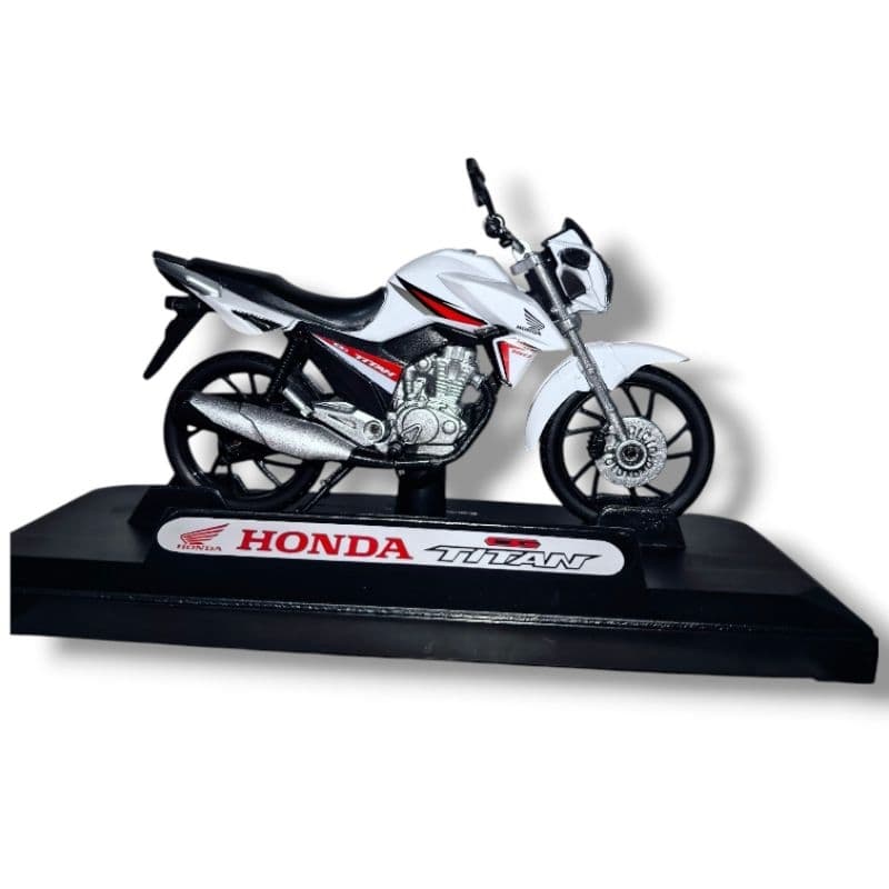 Miniatura Honda Cg Titan 160 2014 2016 Escala 1/18 Coleção