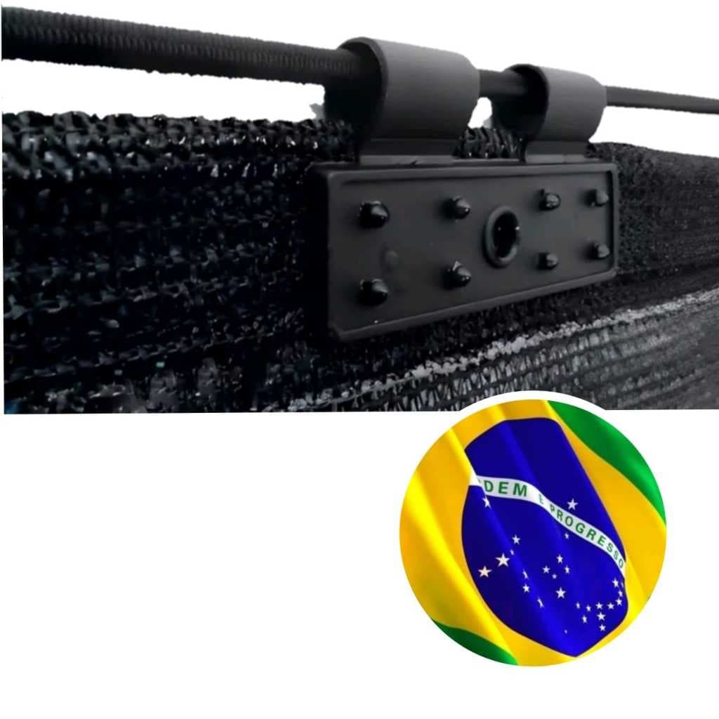 100 PRESILHAS CONECTOR AGRO CLIPS PARA TELA DE SOMBREAMENTO SOMBRITE HORTA FLORES