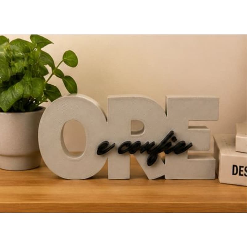 Enfeite Decorativo 3D – Ore e Confie – Decoração Escritório/Quarto