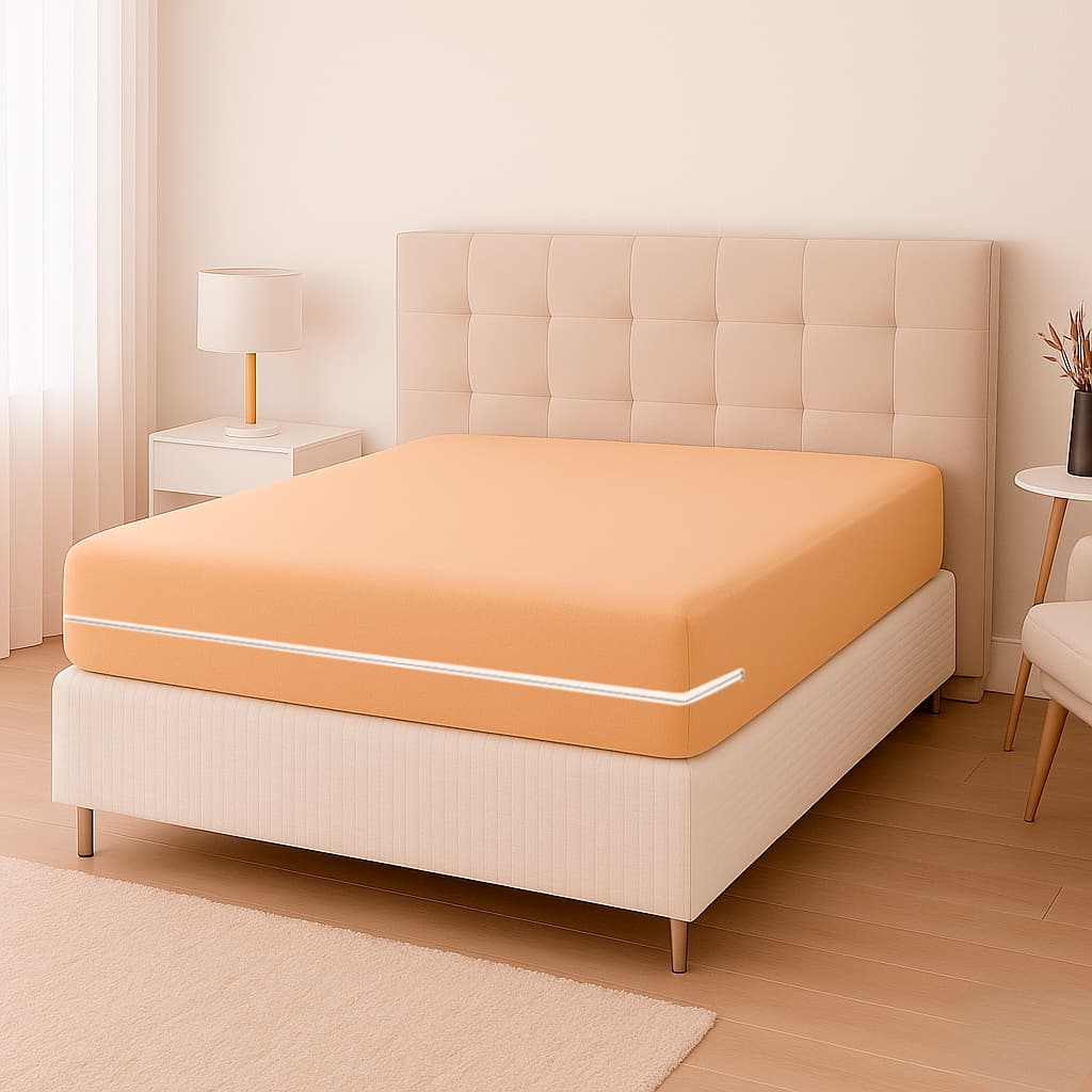 Capa De Colchão Cama Casal Malha Gel C/ Ziper Facil de Colocar Conforto Protetora e Resistente