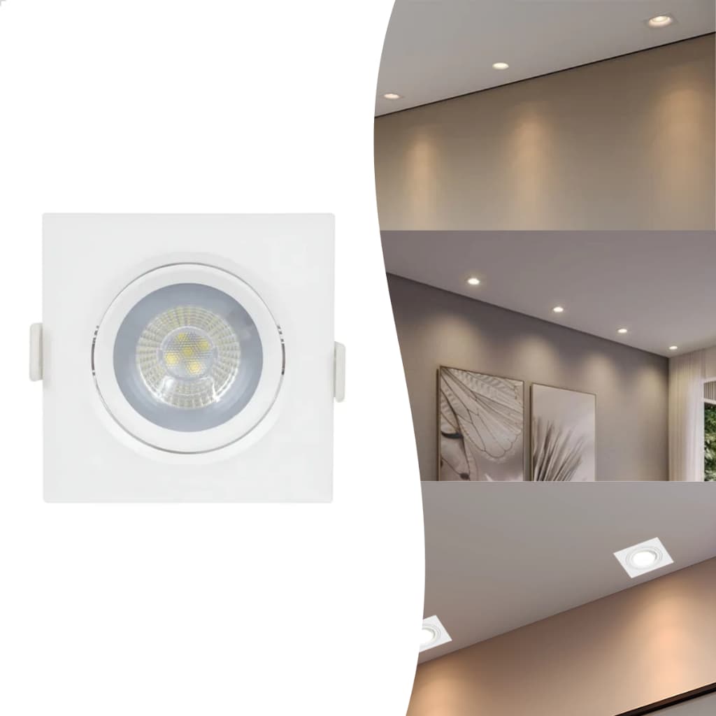 Spot Teto Embutir 15w Quadrado Plano 13x13cm Bivolt