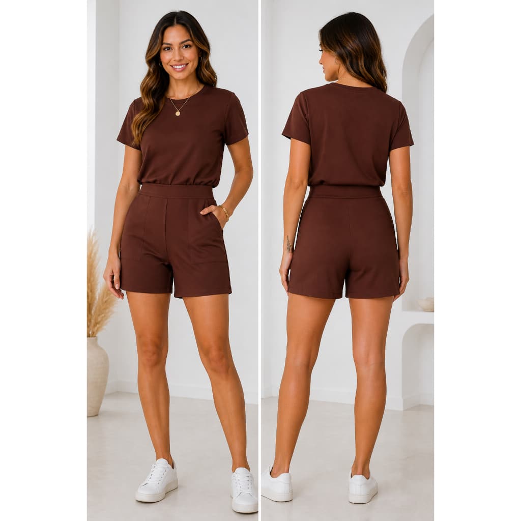 Short Feminino Molecotton Cós Elástico Conforto
