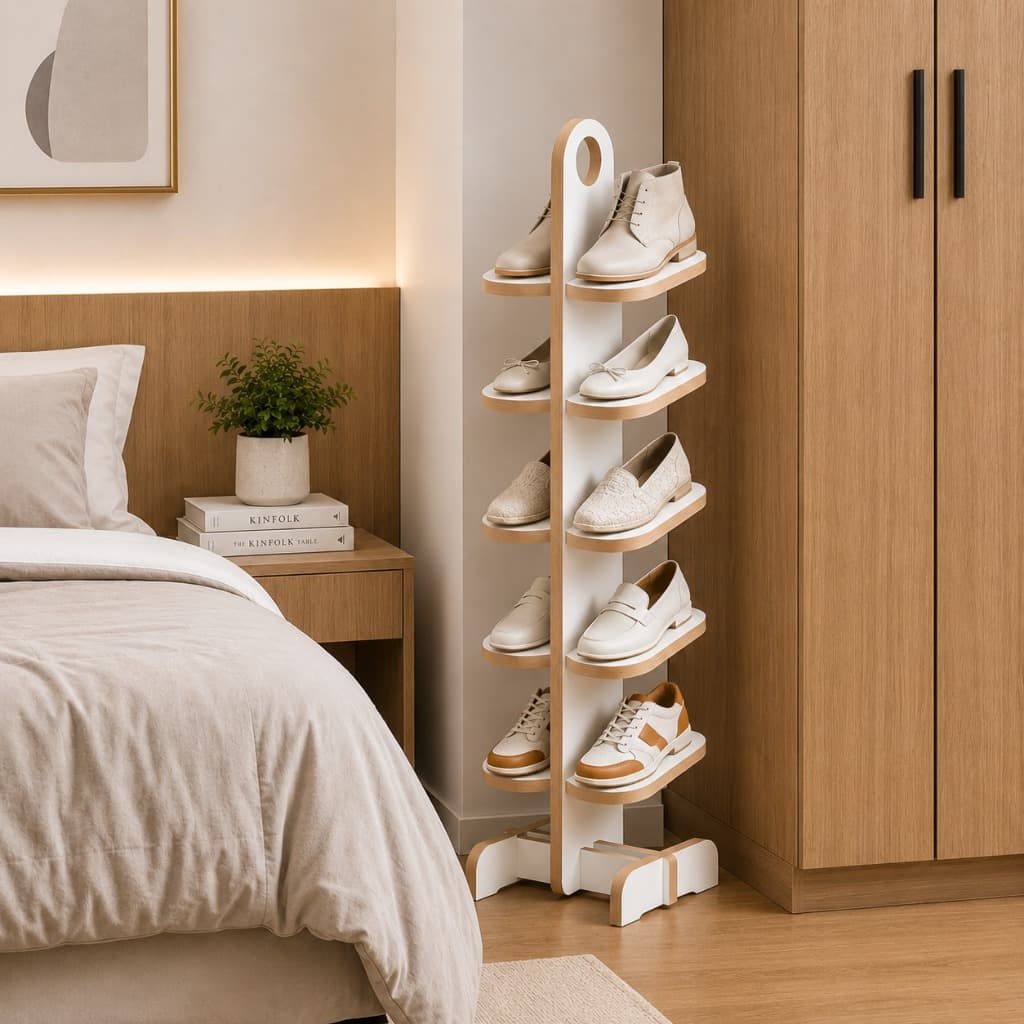 Sapateira de porta Decoração Casa Sapateira Madeira Quarto
