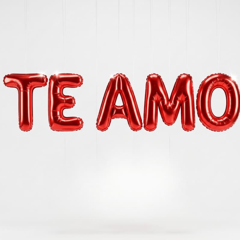 Balão Te Amo 16Pol Romântico Surpresa e Evento e Decoração