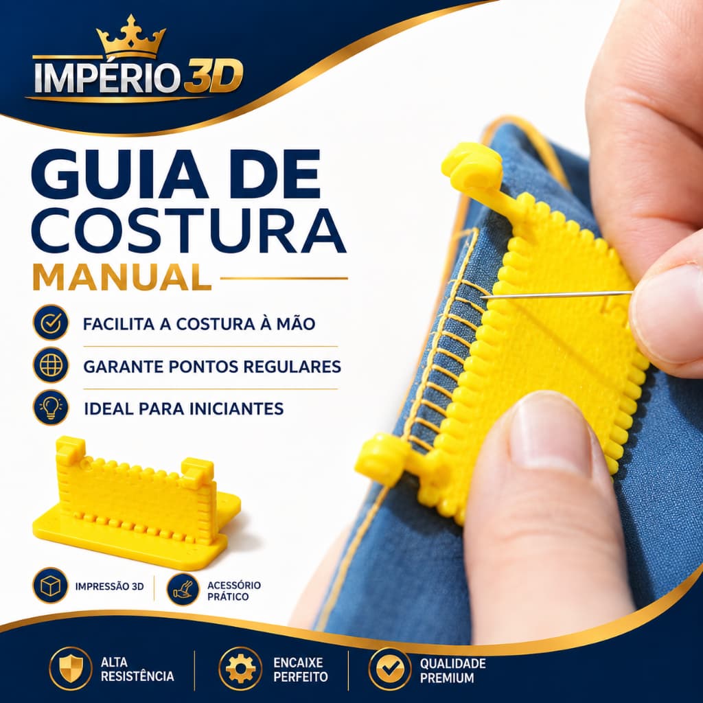 Guia de Costura manual Gabarito para Pontos estilo dobradiça