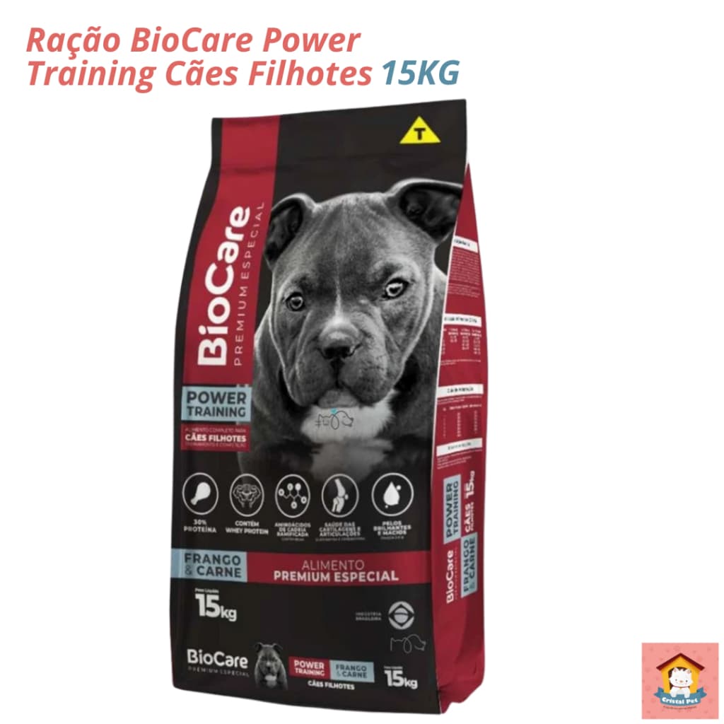 Ração BioCare Power Training Filhotes 15kg