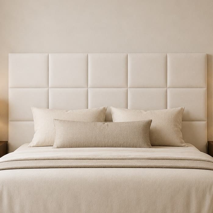 Cabeceira Modular 30x40cm Quadrada Estofada Premium Moderna Cama Box Casal Queen King