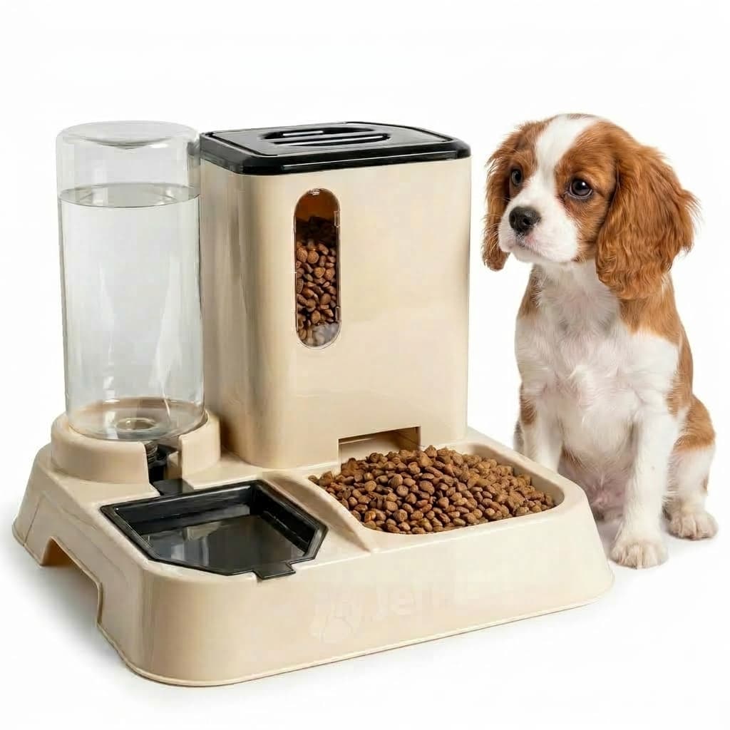 Comedouro e Bebedouro Automático para Gatos e Cães Premium 1L Jelplast
