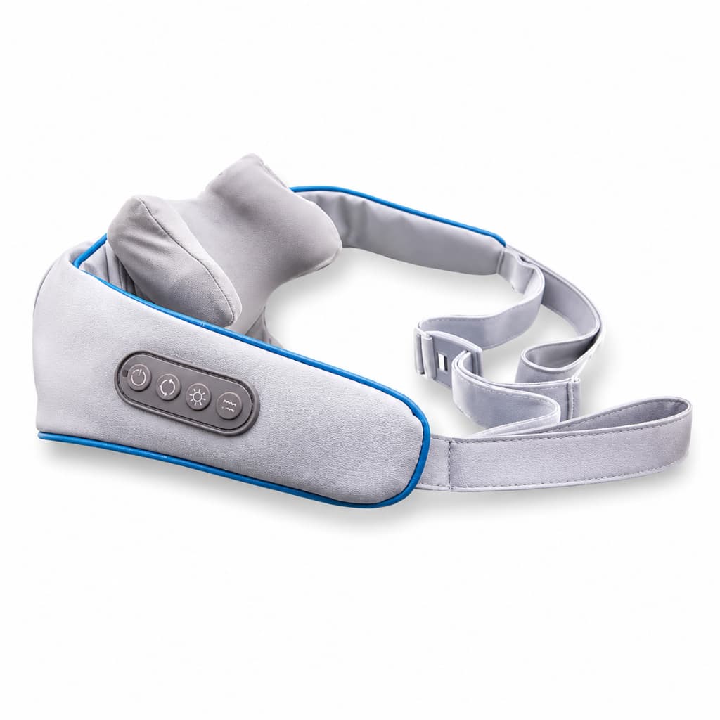 Colete Massageador Shiatsu Sem Fio 5D com Aquecimento para Costas, Pescoço e Ombros – Relaxamento