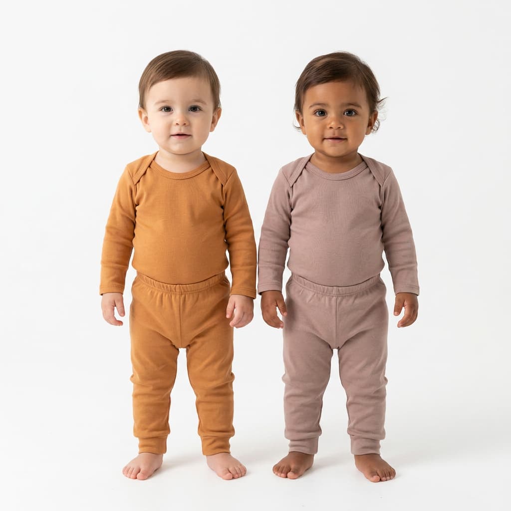 Kit 2 Conjunto Infantil Bebê Body e Calça Mijãozinho 100% Algodão Menina Menino Unissex Básico Manga Longa Enxoval