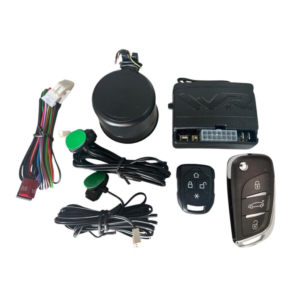 WR Alarme Veicular com Chave Canivete Estilo Citroën + Controle