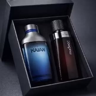 kit 02 perfumes masculino kaiak malbec 200mls