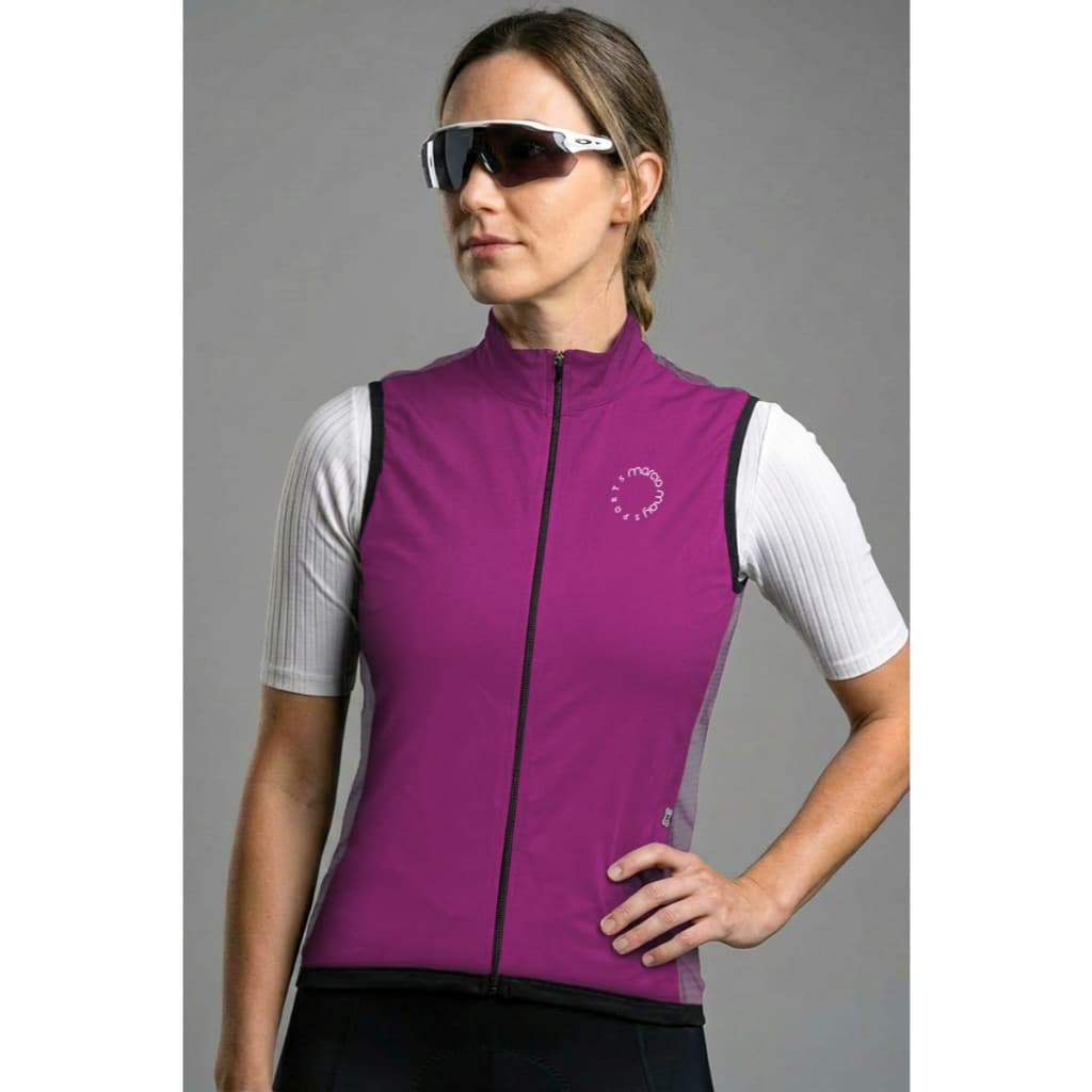 Colete Corta Vento Feminino Ciclismo Frio UV50+ New Race | Marcio May Sporits