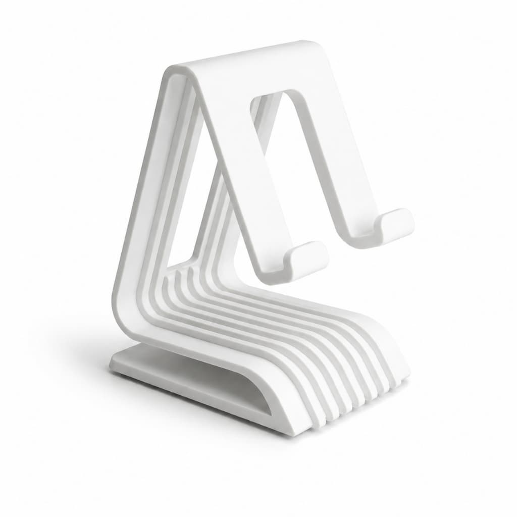 Suporte De Celular Universal Vários Aparelhos Premium Antiderrapante cor Branco e Preto
