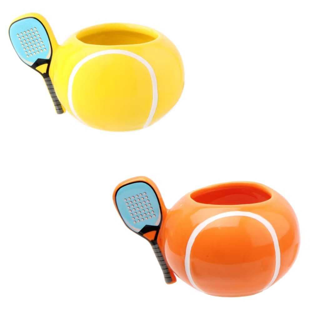 Caneca 3D Beach Tennis Decoração Presente Enfeite Cerâmica 300 ml