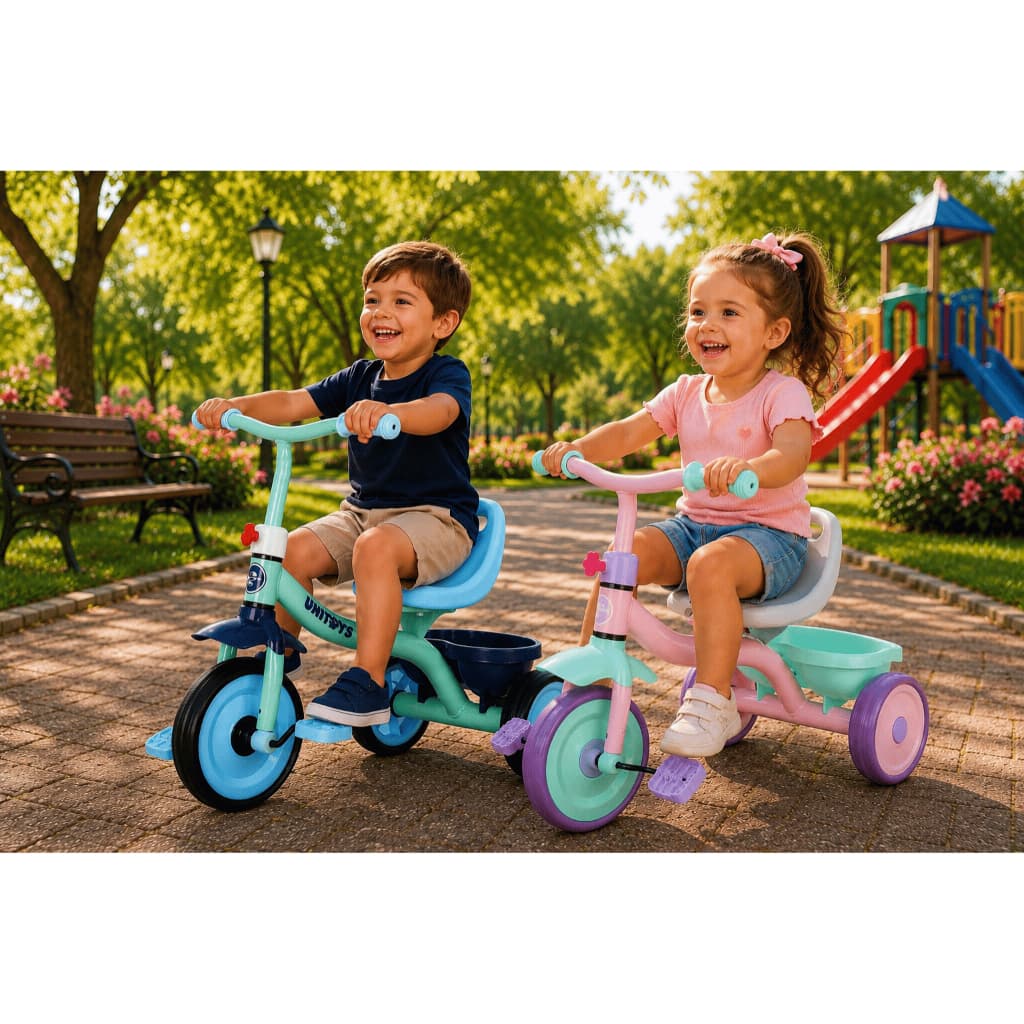 Triciclo Infantil com Pedal e Cestinha Menino Menina Pré Bicicleta com 3 rodinhas Criança Brinquedo