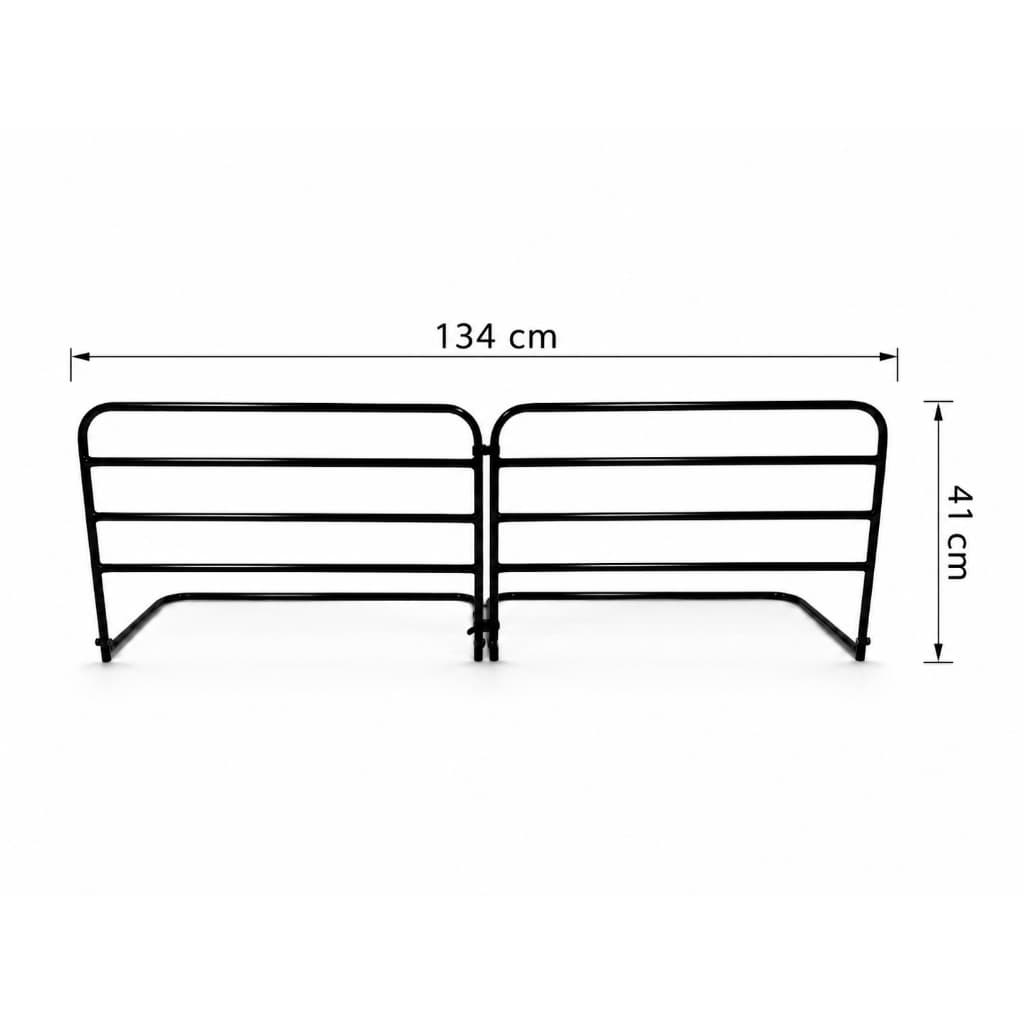 Proteção Lateral 134 cm Aço Para Cama Simples Infantil Idoso Apoio Ninos