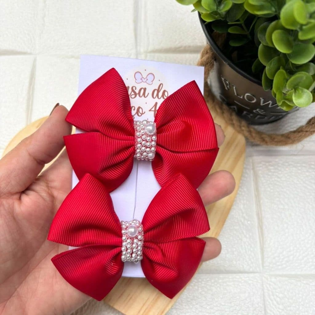 Laço de cabelo daminha casamento Luxo Festa