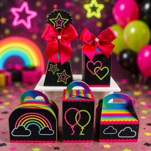 Kit PEGUE E MONTE Personalizado Festa Neon | Personalizados | PEGUE E MONTE Neon| Lembrancinhas | crio todos os temas