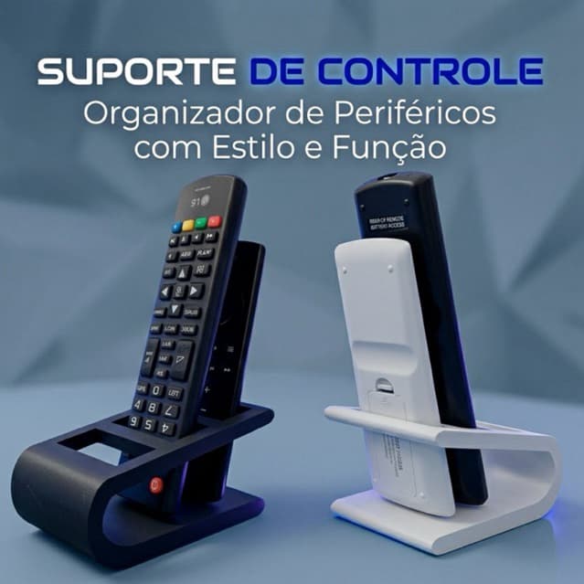 Suporte Organizador para Controles Remotos Porta Controle Moderno Decorativo