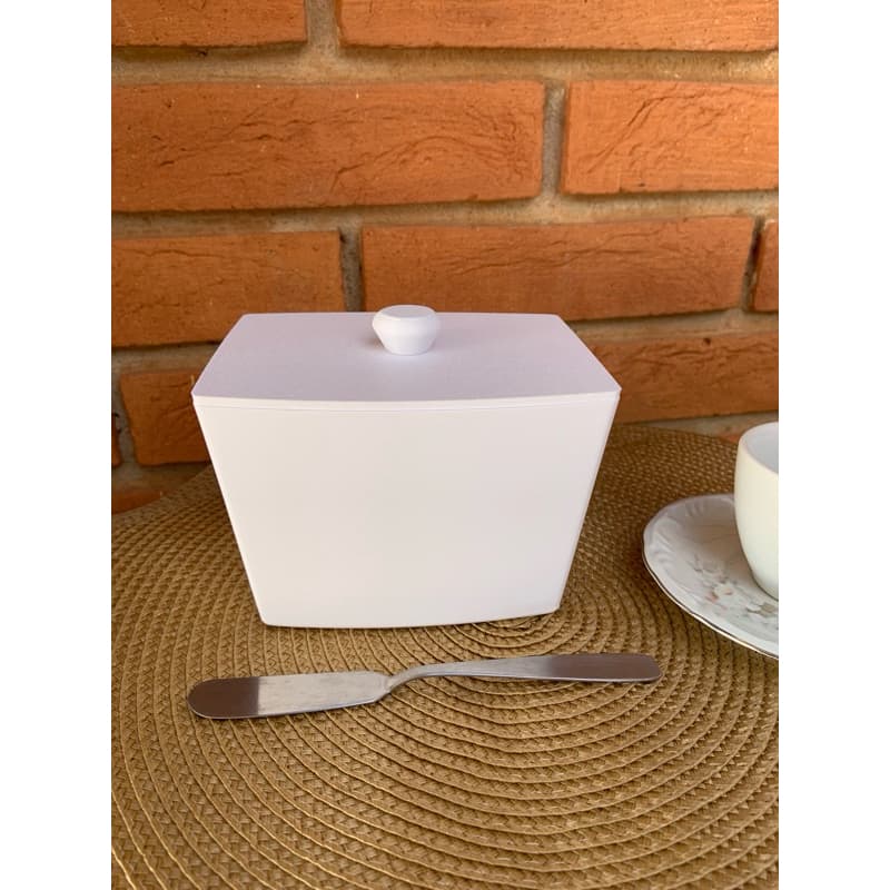 Novo Porta Margarina Compatível Com Qualy 500g Manteigueira Premium Minimalista Cozinha Decorativa