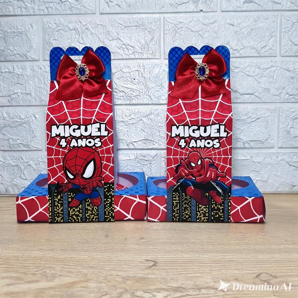 Caixa Kit Cineminha Luxo Personalizada Festa Infantil  Homem Aranha