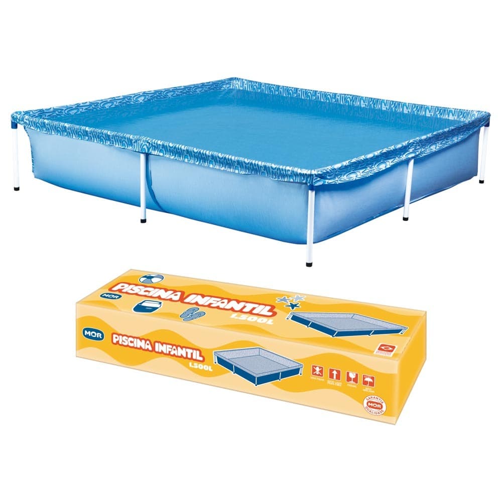 Piscina 1500 Litros Estrutural Mor Azul Lona Resistente