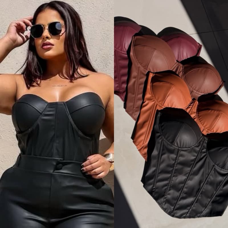 Corselet Plus Size G1 46/48 Diversas Cores Courino Moda Balada Moda Country Moda Blogueira Rodeio Cowgirl