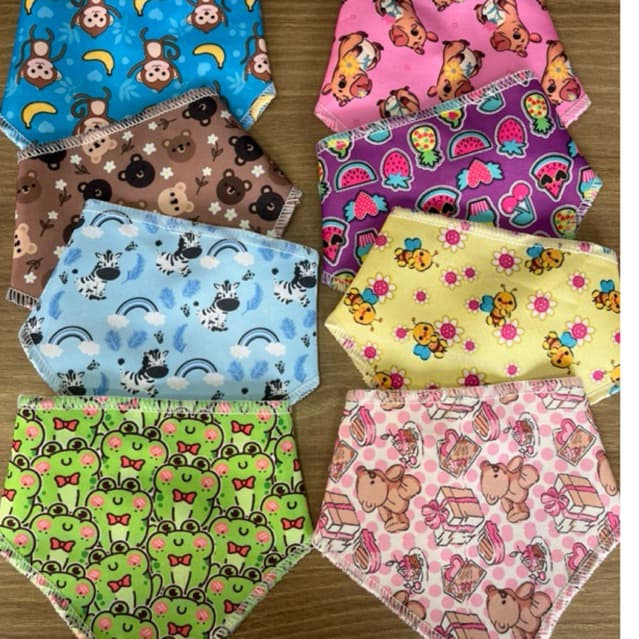 Kit 50 Bandanas Pet Shop e Banho tosa  tamanho M Pescoço Atacado