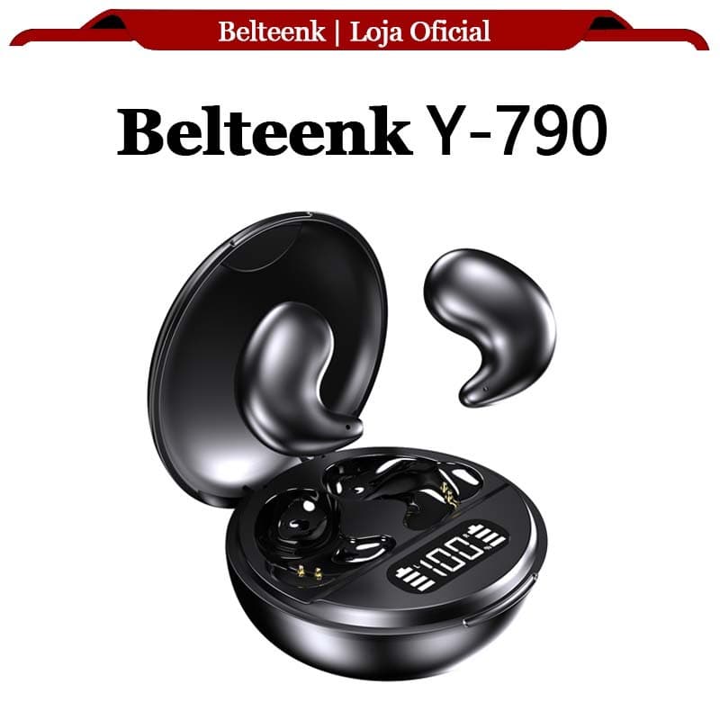 Fones de  Ouvido Sono Invisíveis | Bluetooth 5.3 + Cancelamento de Ruído + Ultra Finos ANC | HIFI