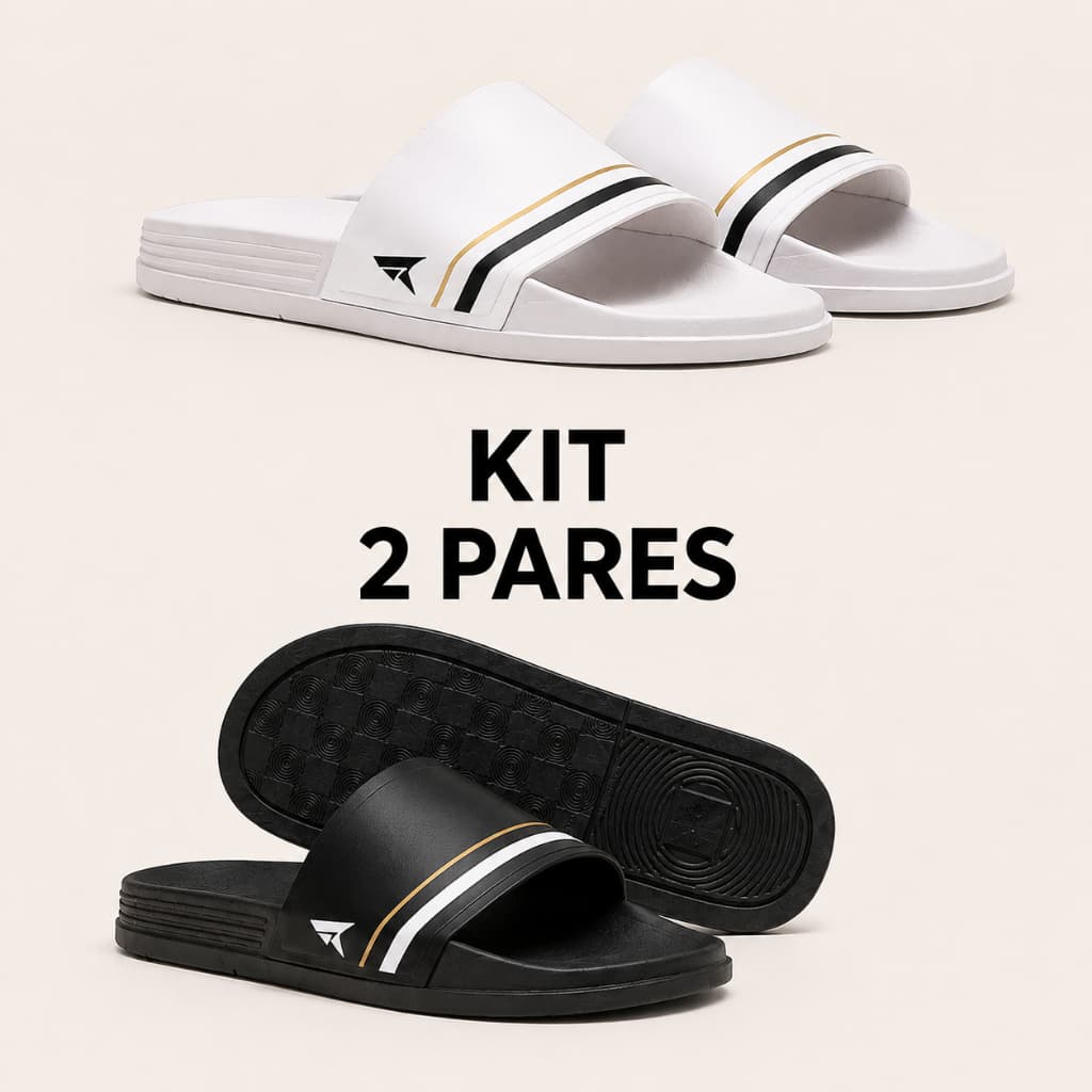Kit 2 Pares Chinelo Nuvem Original Slide Feminino Ortopédico