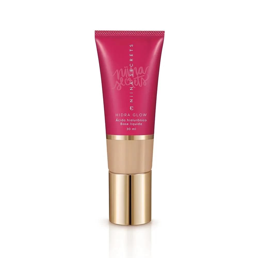 BASE LIQUIDA HIDRA GLOW COR 13 EUDORA 30ML NIINA SECRETS