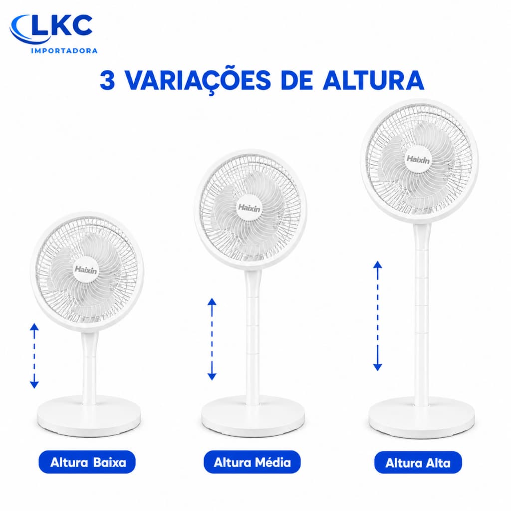 Ventilador De Coluna Haixin XA280 220v Branco Silencioso Para Casa E Escritório