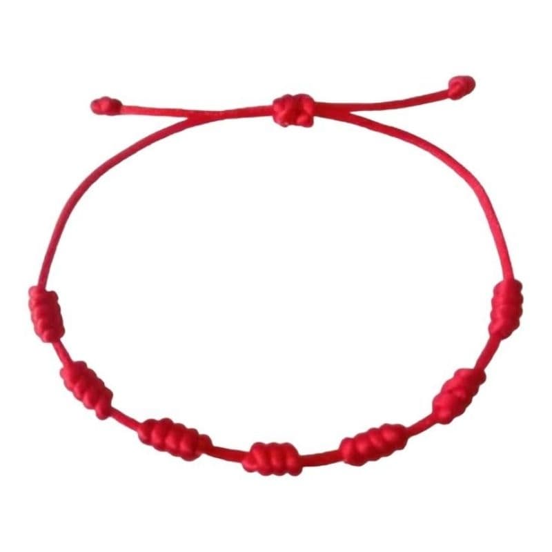 pulseira sete nós vermelha Kabbalah