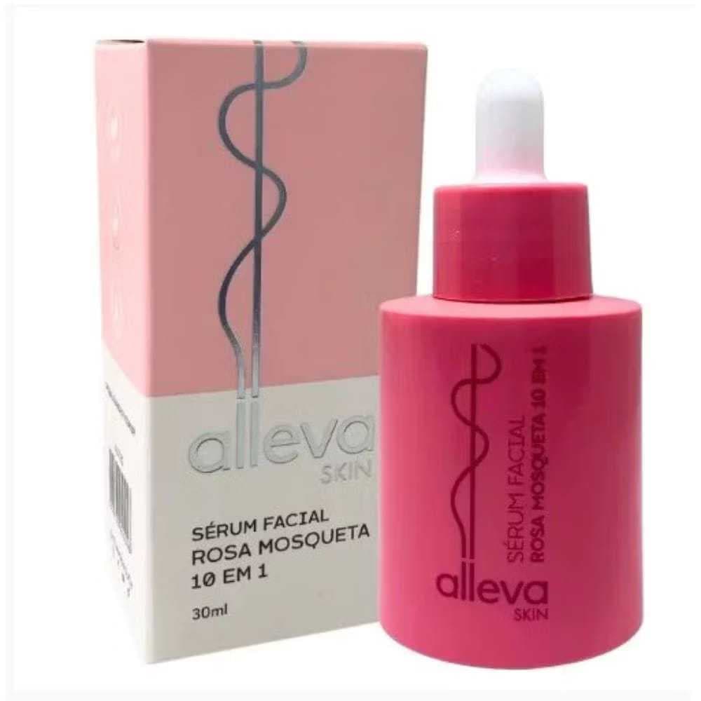 Sérum Facial Alleva Skin Blend de Vitaminas 10 em 1 – Nutrição, Hidratação e Pele Radiante 30ml