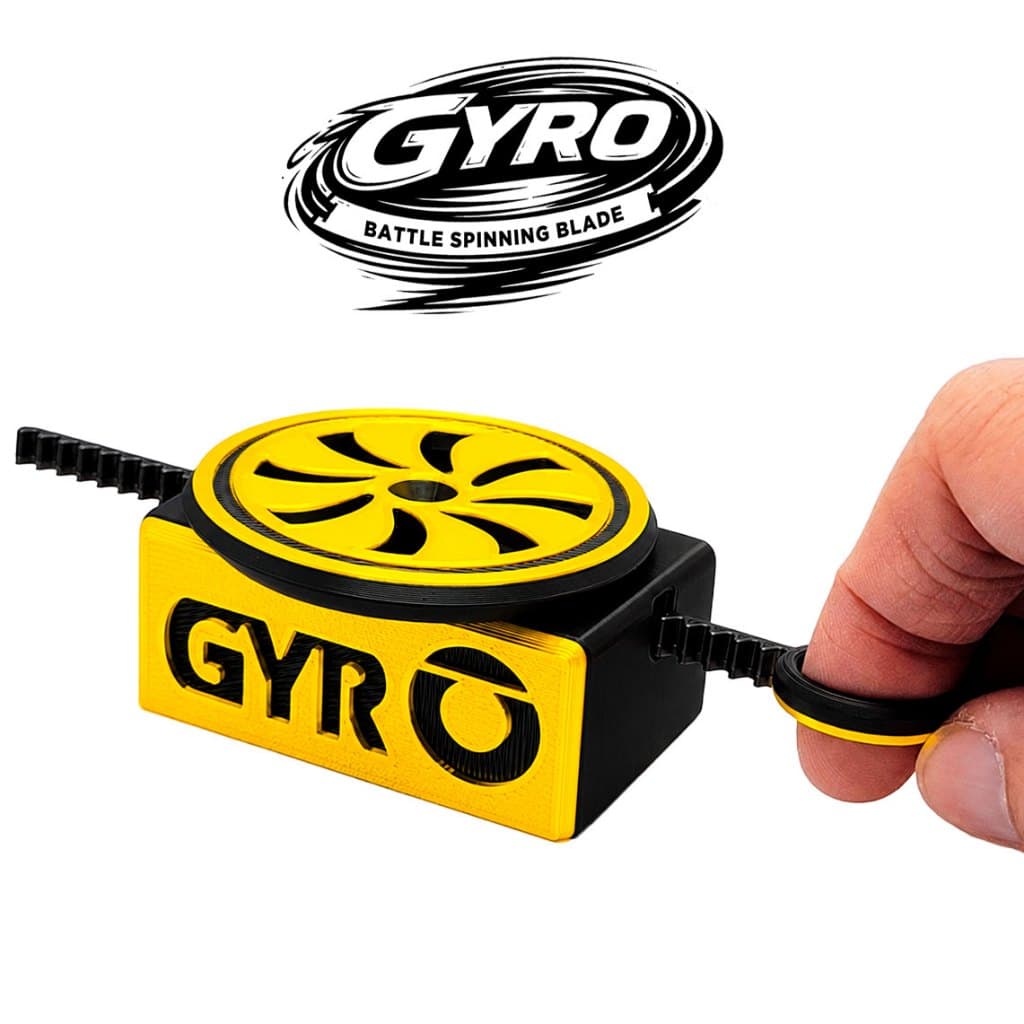 Pião Gyro Com Lançador Brinquedo Spinner 3d