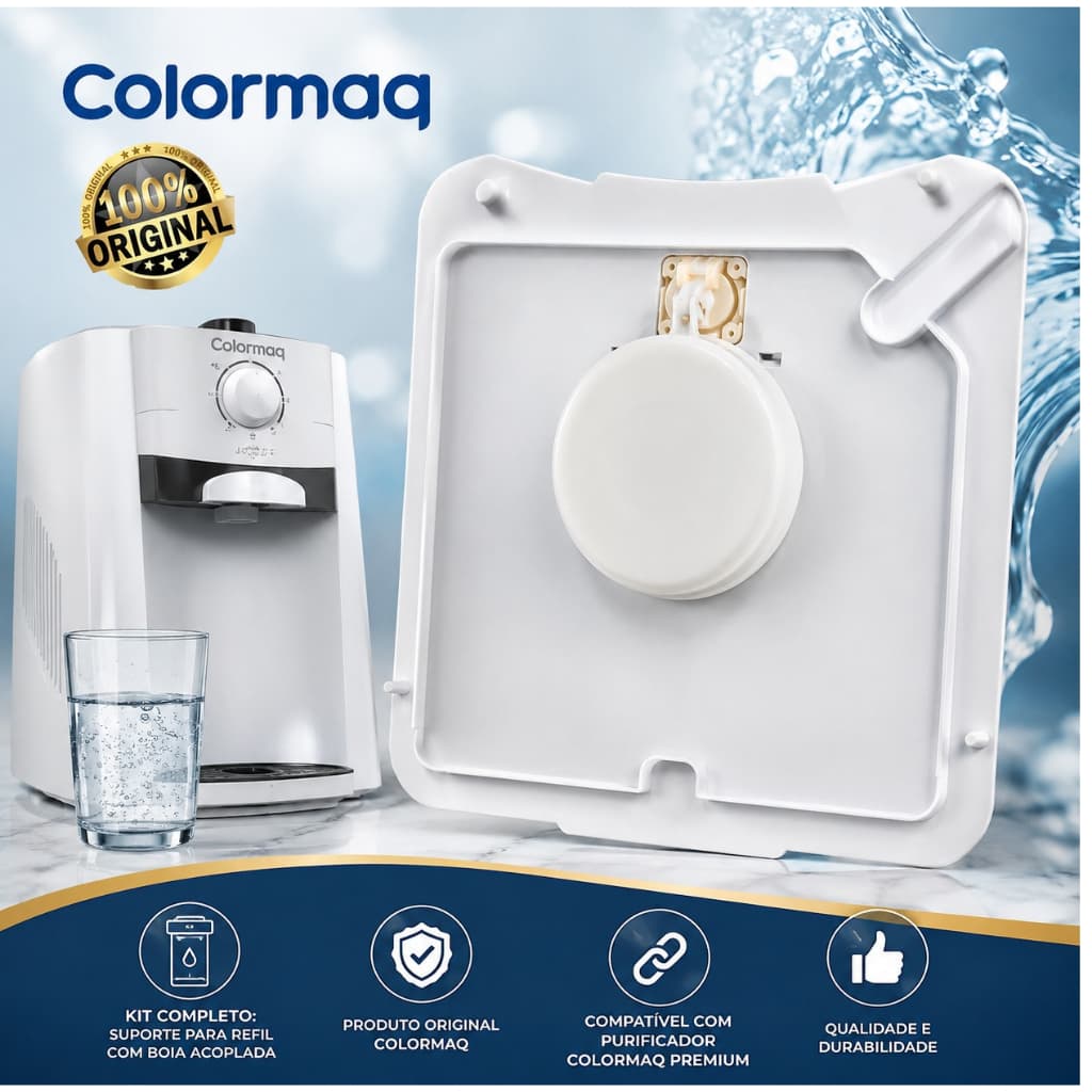KIT SUPORTE DO REFIL/FILTRO MONTADO COM BÓIA ORIGINAL COLORMAQ
