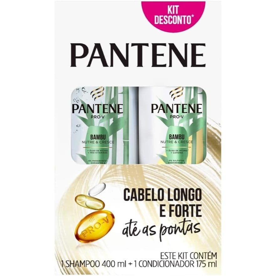 Pantene Kit Shampoo 400ml + Condicionador 175ml Bambu