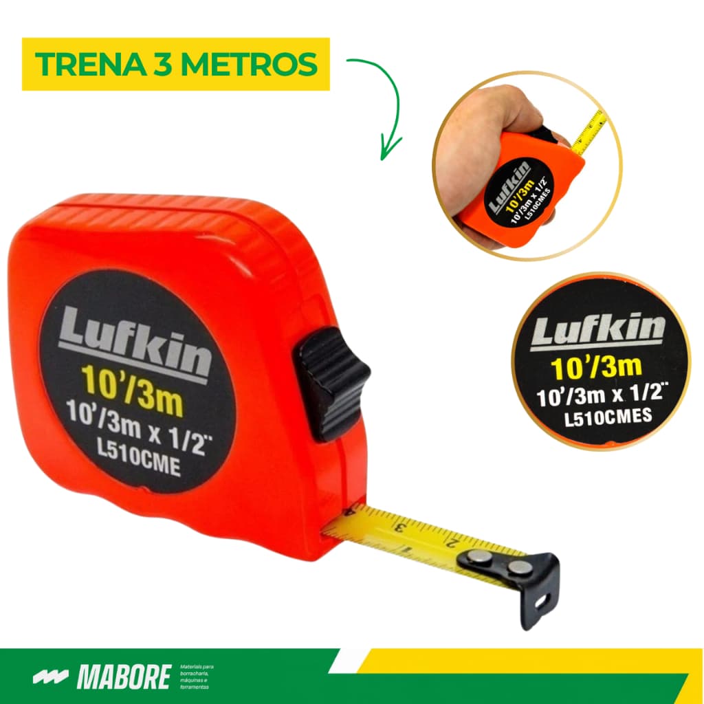 Trena 3 Metros Lufkin L510CMES Profissional