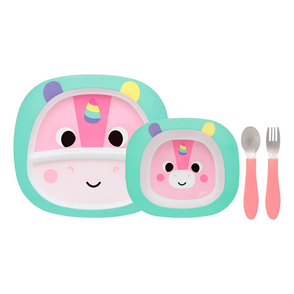 Buba Kit introdução alimentar Prato c/ Divisória, Bowl e Talheres