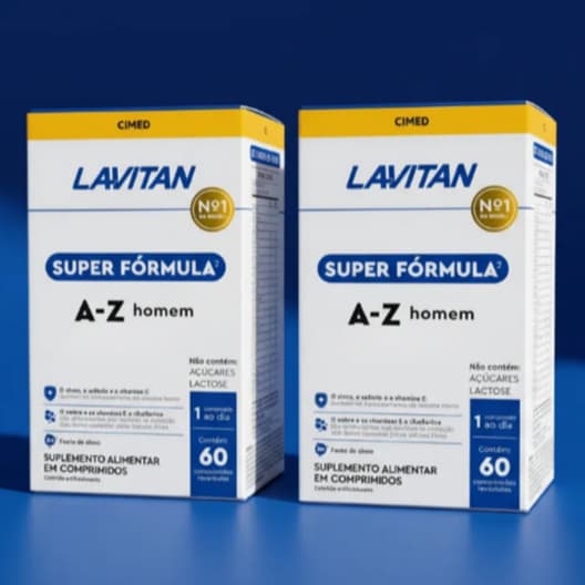 Kit 2 Lavitan Super Fórmula A- Z Homem 60 Comprimidos Cada