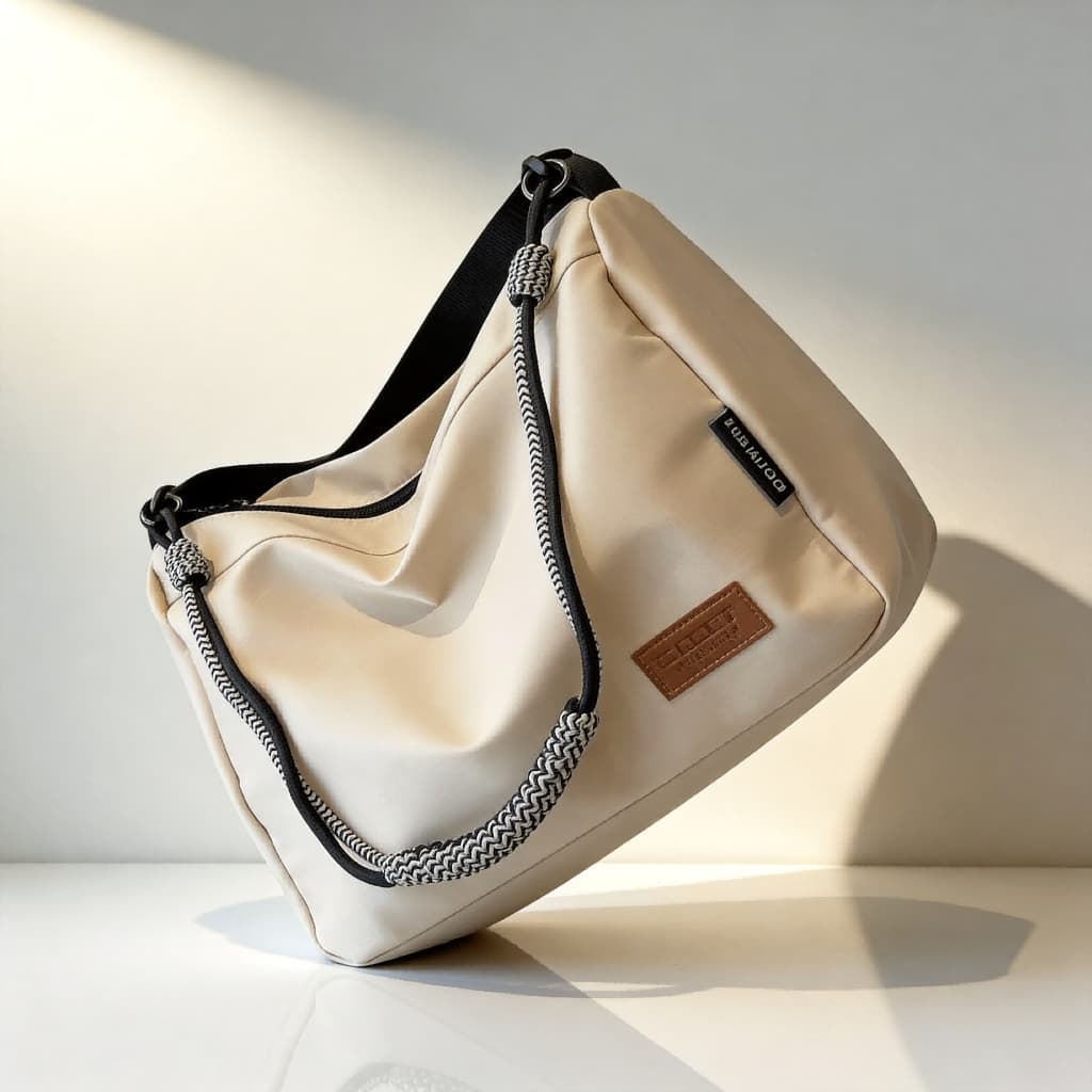 Bolsa Tote Feminina Simples Leve Grande Espaço Casual Bolsa de Ombro Feminina Durável Alça Regulável Para Trabalho