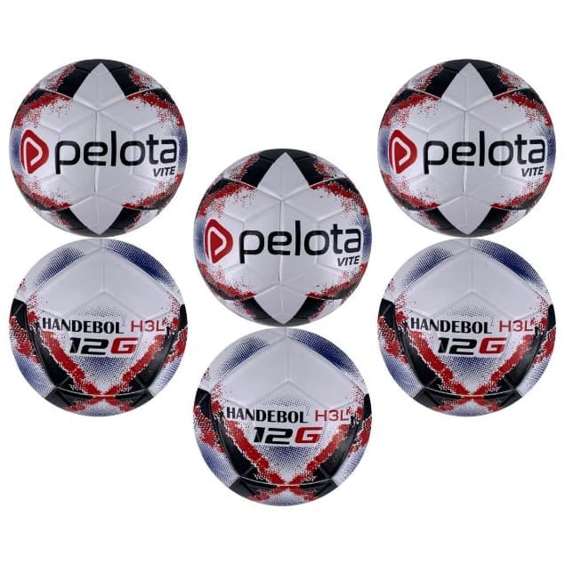 Kit 6 Bolas de HANDBALL H3L Pelota VITE - Bola de Handebol