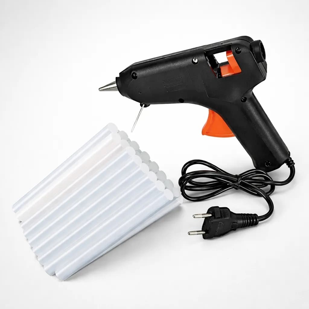 Kit Revolver Pistola Cola Quente Bivolt Com Brinde 6 Bastao 60w/20w